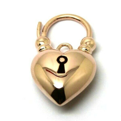 Kaedesigns New 9ct Yellow Gold or White Gold or Rose Gold Heart Locket Padlock