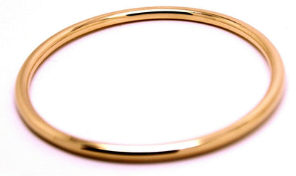 Kaedesigns New Genuine 9ct Full Solid Yellow, Rose or White Gold 4mm Wide Golf Bangle 65mm