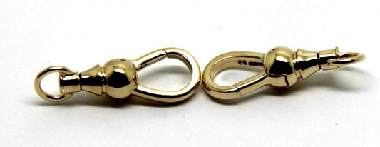 Genuine 9ct 2 X  Yellow Gold Ball Albert Swivel Clasp 19mm Size