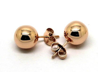 Kaedesigns New Genuine New 9ct 9K Yellow, Rose or White Gold 10mm Stud Ball Earrings