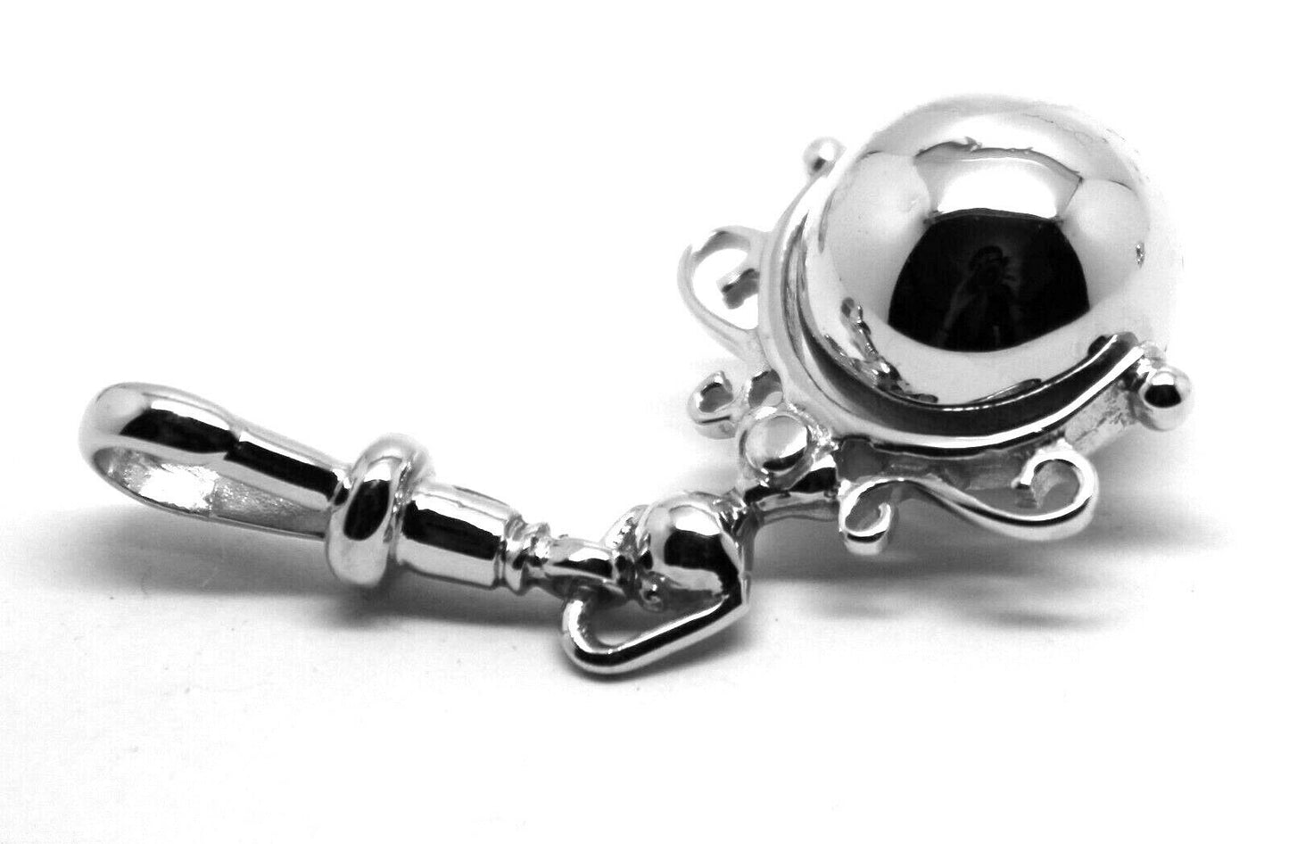 Kaedesigns, New Sterling Silver Swivel Euro Ball Spinner Pendant