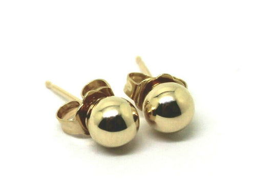 Kaedesigns New 14ct Yellow Gold 5mm Stud Ball Earrings