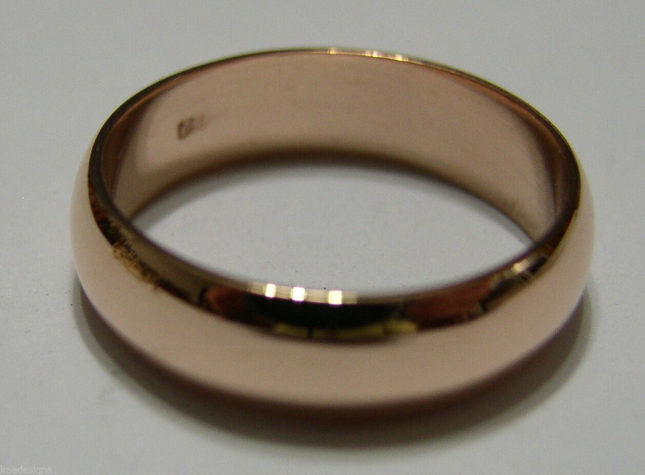 Kaedesigns, New Genuine Custom Made Solid 18ct 18kt Yellow, Rose or White Gold 6mm Wedding Band