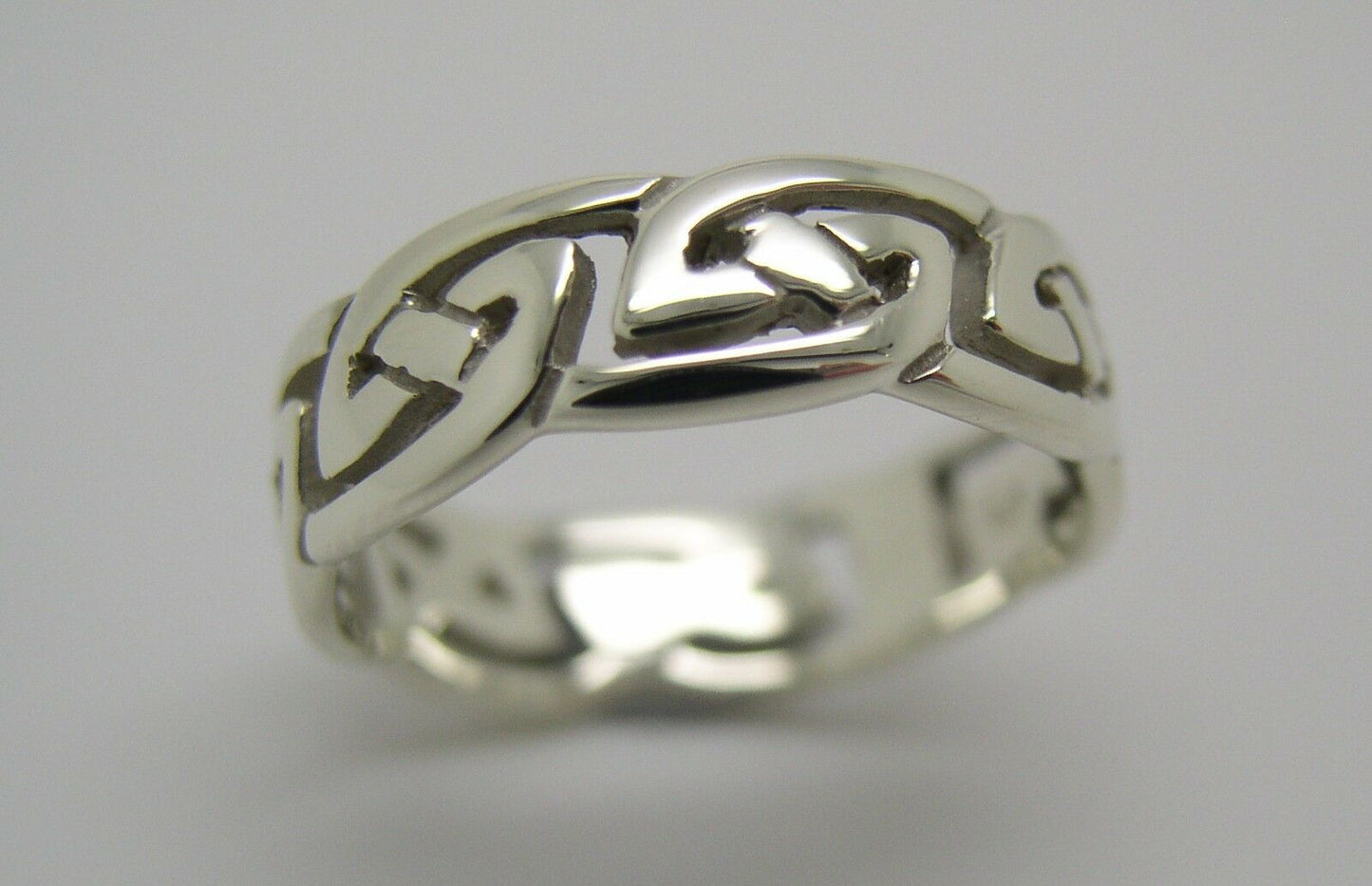Genuine Size P 9ct Yellow, Rose or White Gold 6mm Celtic Weave Ring 274