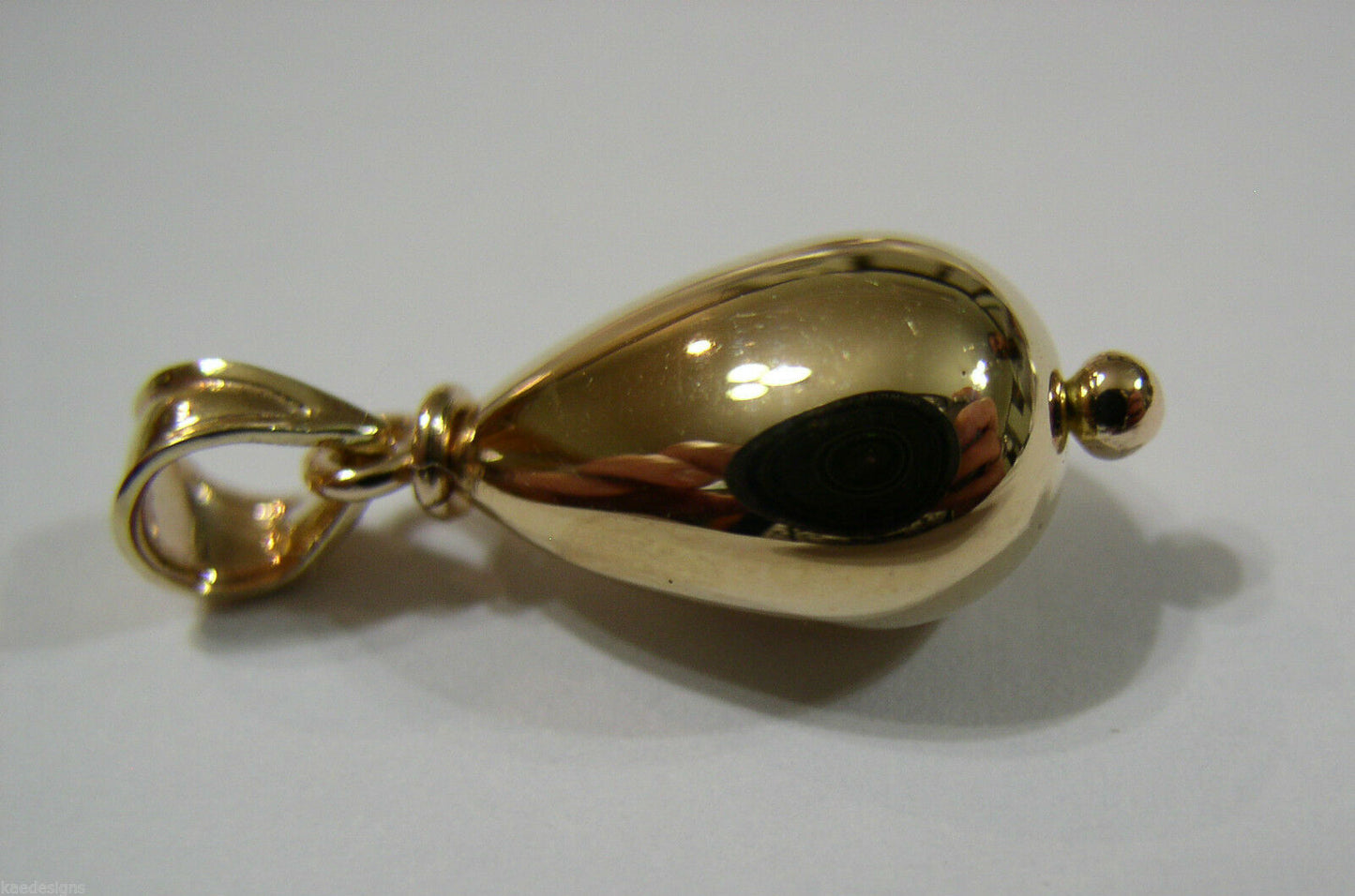 Genuine 9ct 9K Yellow, Rose or White 375 Gold Bubble Medium Tear Drop Teardrop Pendant