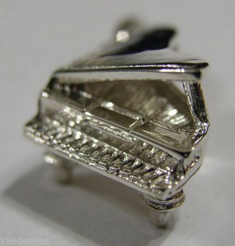 Kaedesigns New Genuine Sterling Silver Solid Piano Pendant / Charm