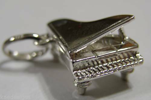 Kaedesigns New Genuine Sterling Silver Solid Piano Pendant / Charm