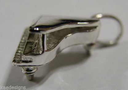 Kaedesigns New Genuine Sterling Silver Solid Piano Pendant / Charm