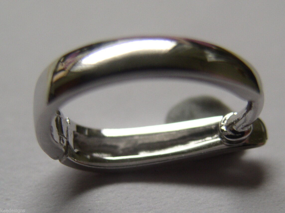 Genuine New Sterling Silver Plain Enhancer Bail Clasp size 13mm x 9mm
