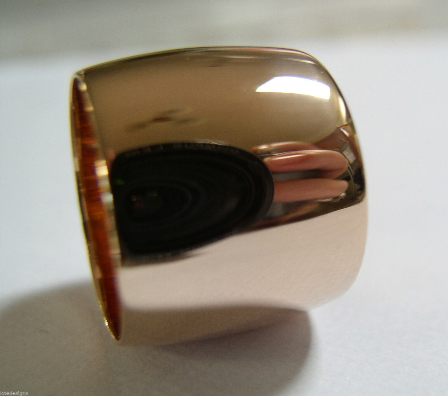 Size M / 6  Genuine Huge Genuine 9K 9ct Yellow, Rose or White Gold Full Solid 15mm Extra Wide Band Ring