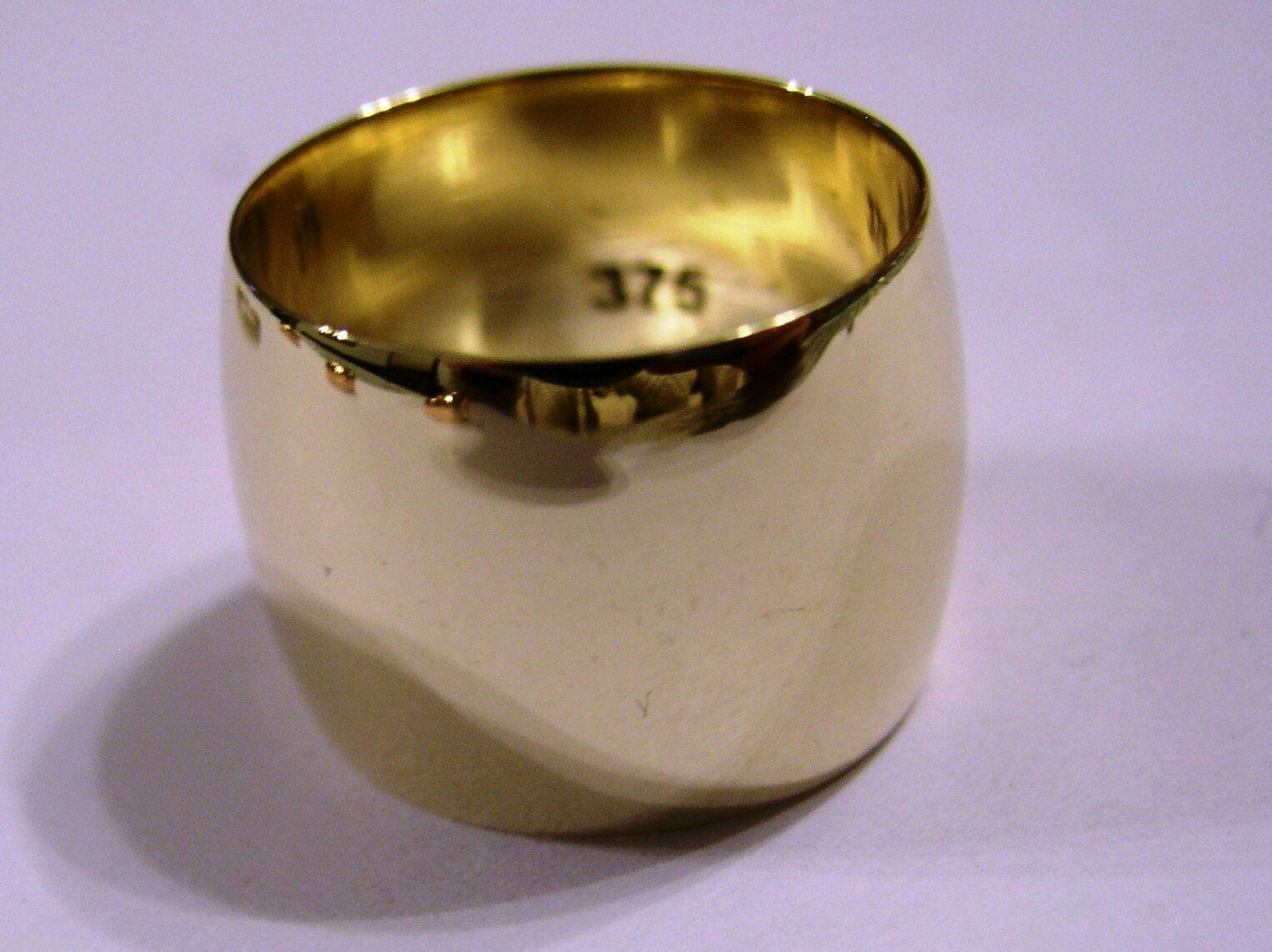Kaedesigns New 9ct Yellow, Rose or White Gold Full Solid 16mm Wide Band Ring Size Q