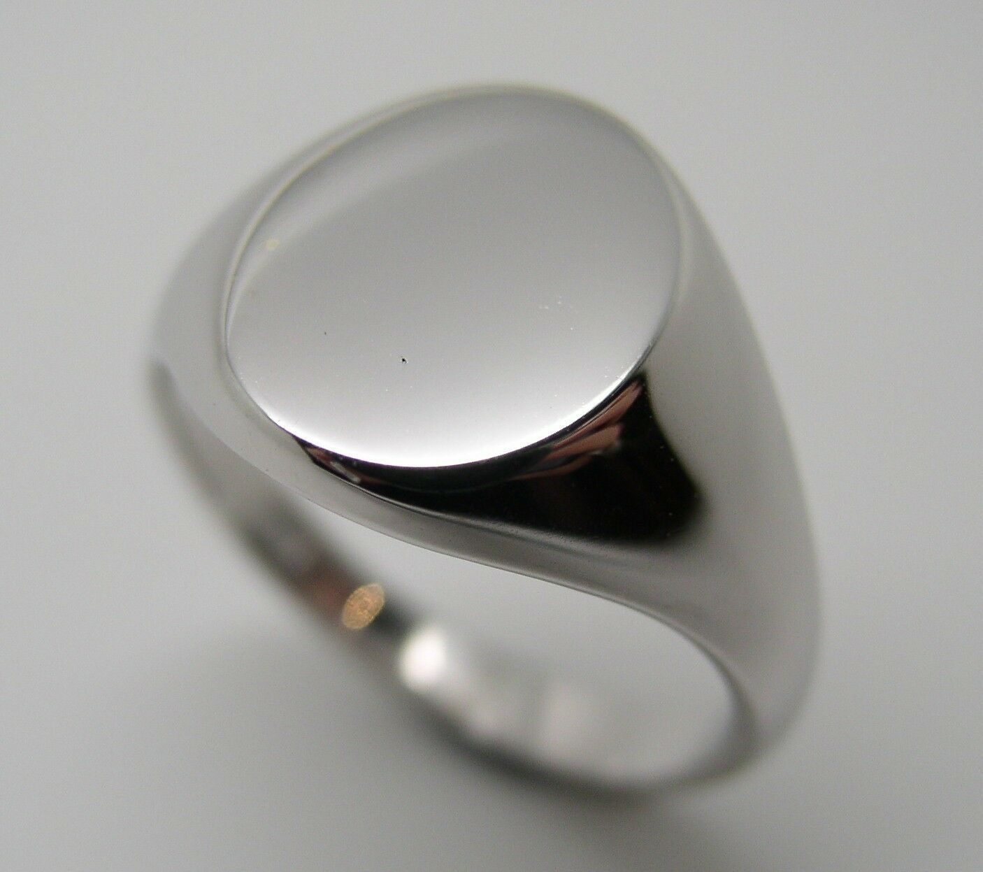 Genuine Size M Sterling Silver 925 Solid Heavy Signet Ring
