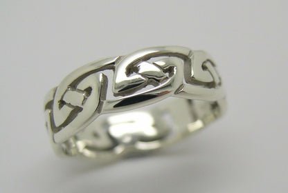 Genuine Size P 9ct Yellow, Rose or White Gold 6mm Celtic Weave Ring 274