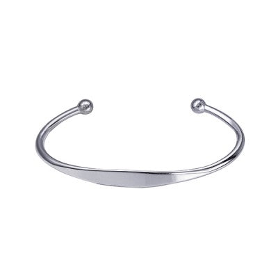 Genuine Sterling Silver Surf Bangle Childs  + Free engraving