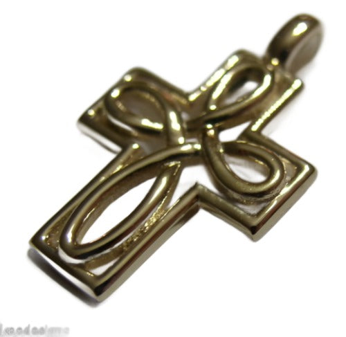 Kaedesigns, Genuine New 9ct 9k Yellow, Rose or White Gold 375 Celtic Cross Pendant