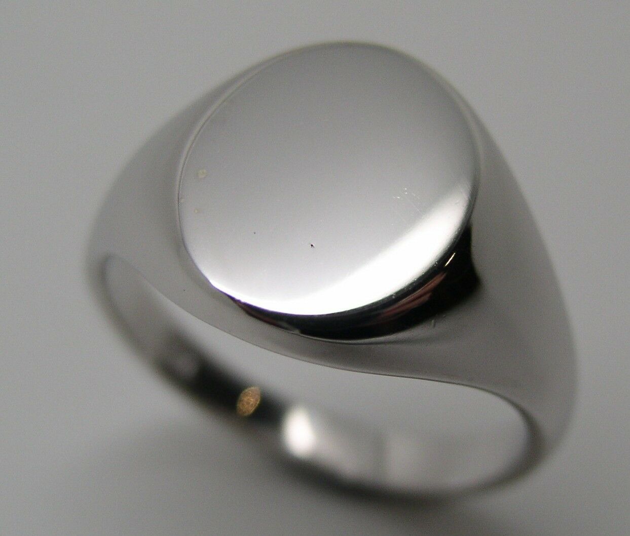 Genuine Size M Sterling Silver 925 Solid Heavy Signet Ring
