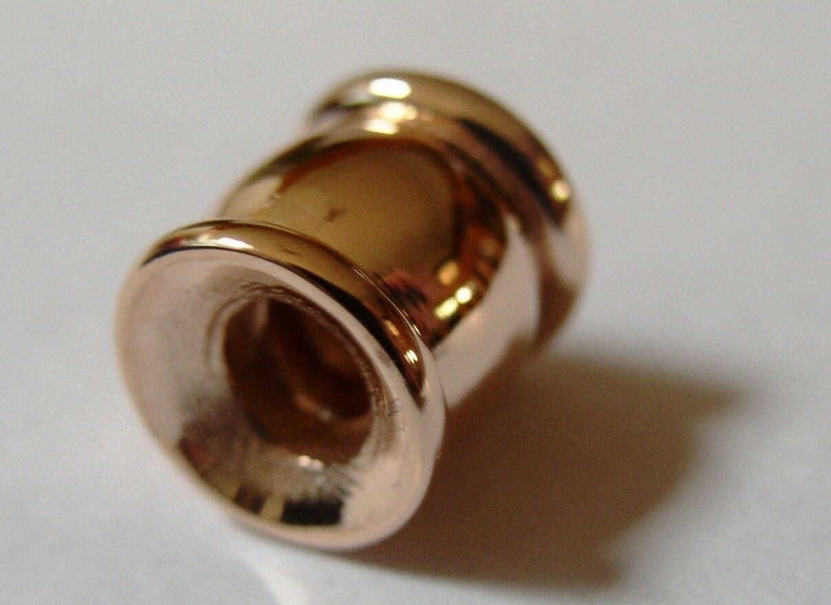 Kaedesigns Genuine 9kt 9ct Yellow, Rose or White Gold Barrel Ridged Domed Bead For New Charm Bracelets