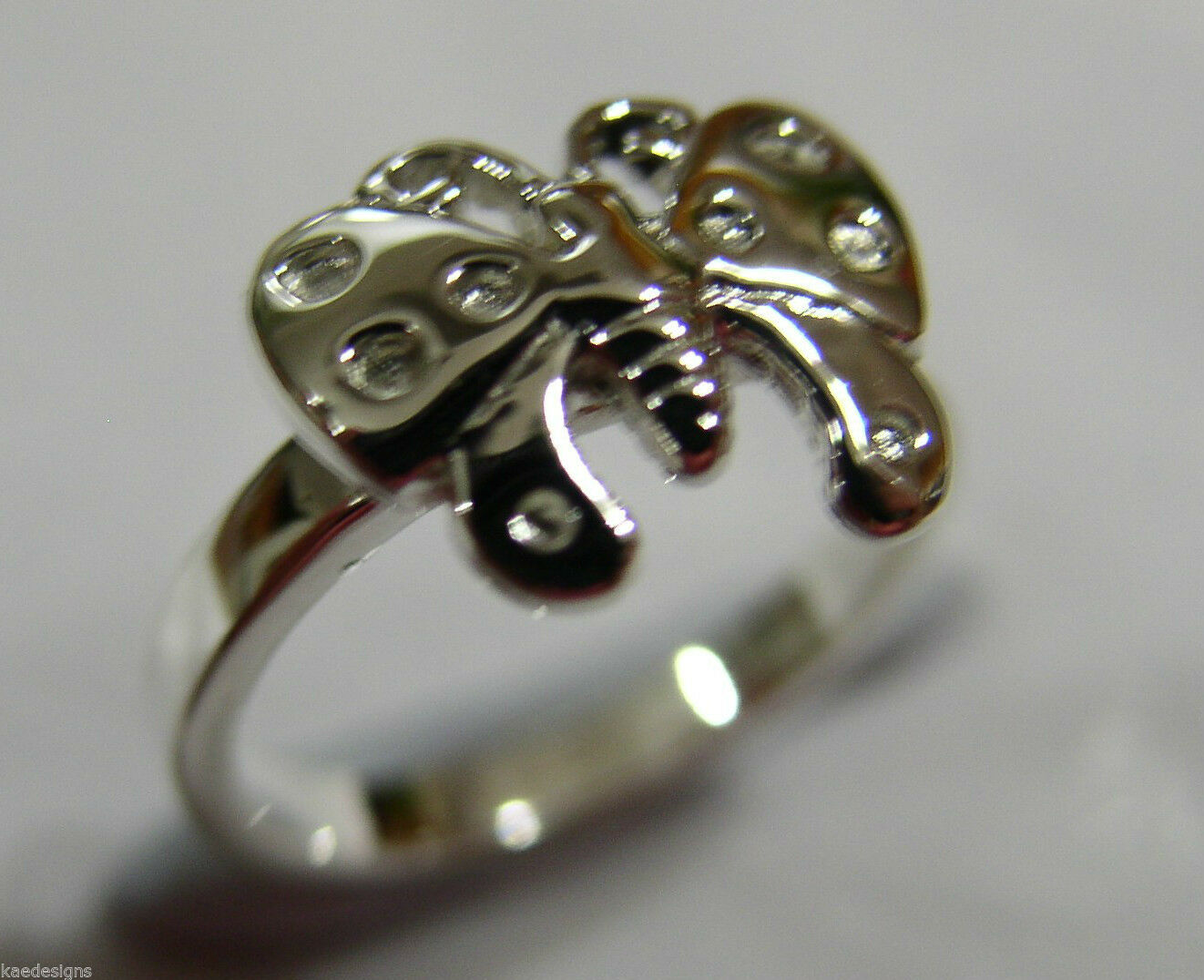 Kaedesigns New Genuine Childs Genuine Sterling Silver Butterfly Ring