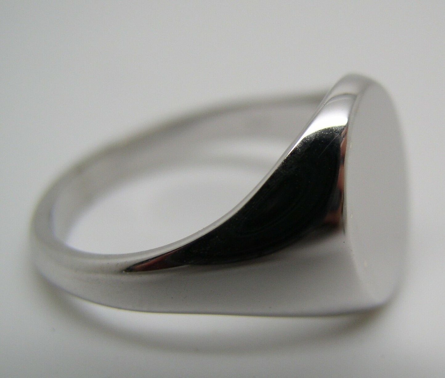 Genuine Size M Sterling Silver 925 Solid Heavy Signet Ring