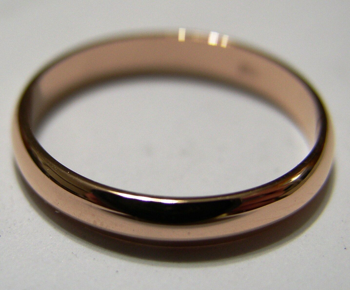 Genuine Custom Made Solid 18ct 18kt Rose Gold 4mm Wedding Band