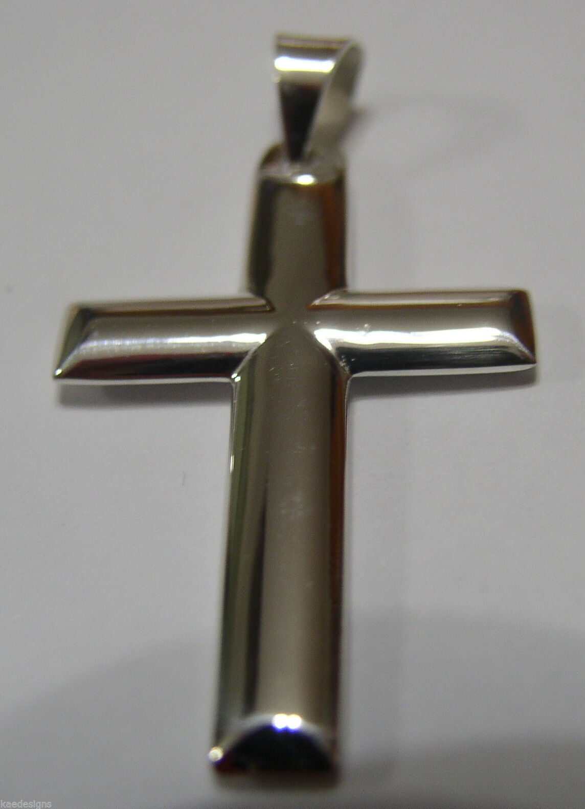 Kaedesigns, New Genuine Sterling Silver 925 Cross Plain Pendant 343