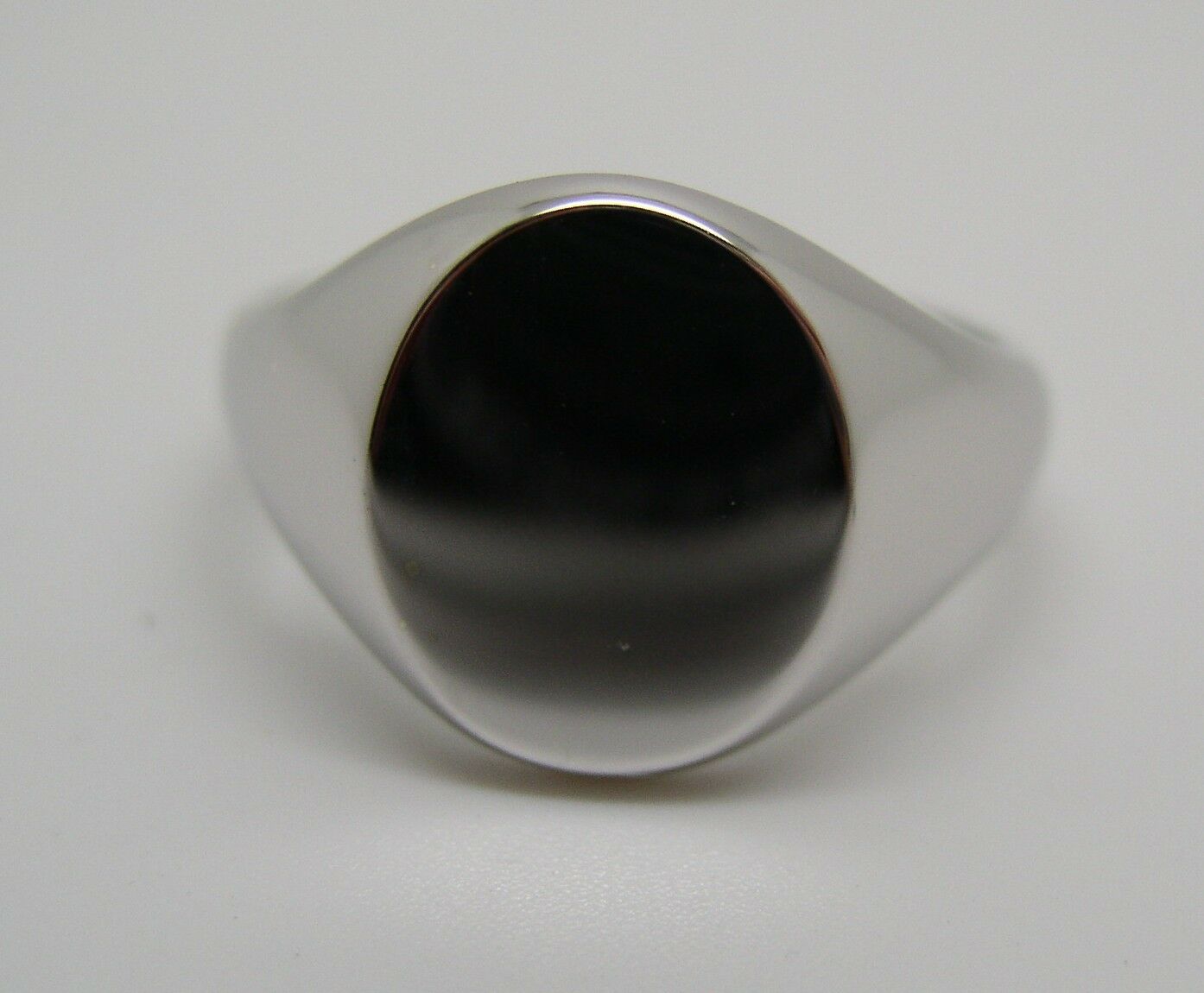 Genuine Size M Sterling Silver 925 Solid Heavy Signet Ring
