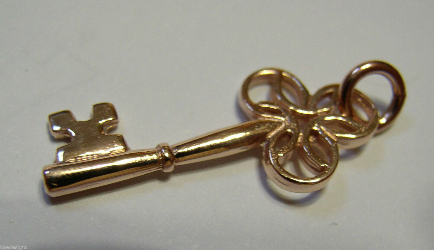 Kaedesigns 375 Genuine New 9ct Yellow, Rose or White Gold Solid 21st Or 18th Key Pendant / Charm