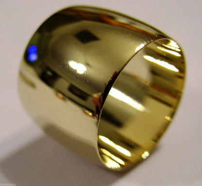 Kaedesigns New 9ct Yellow, Rose or White Gold Full Solid 16mm Wide Band Ring Size Q