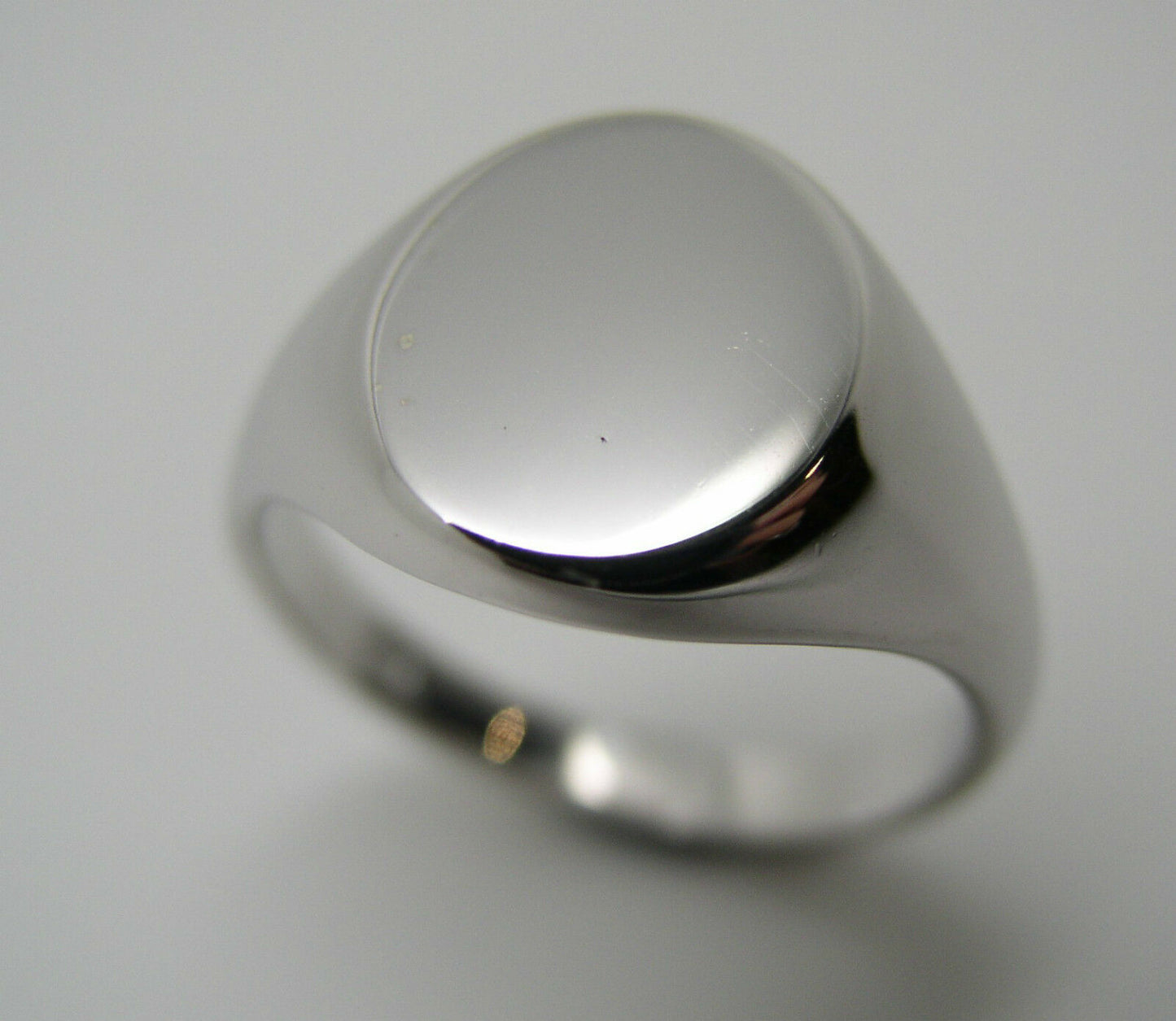 Genuine Size M Sterling Silver 925 Solid Heavy Signet Ring