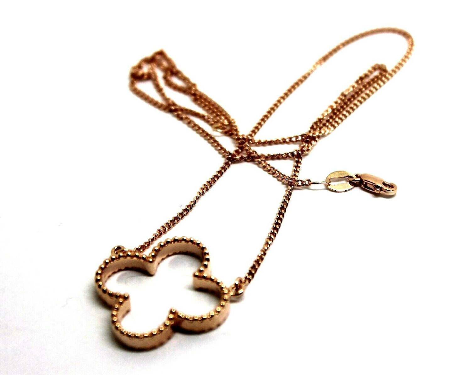 Kaedesigns New Genuine 9ct Yellow, Rose or White Gold Four Leaf Clover Pendant + Chain