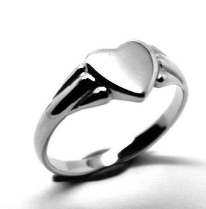 Size K, Kaedesigns, Genuine New Childs Solid 9ct 375 Yellow, Rose & White Gold Heart Signet Ring 324