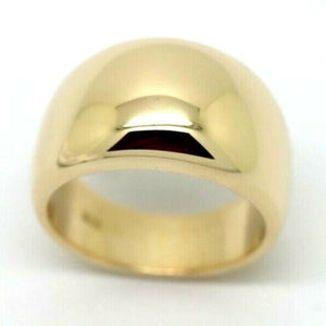 Size V, Kaedesigns, Genuine 9kt 9ct Heavy Yellow, Rose or White Gold Full Solid Extra 12mm Large Dome Ring
