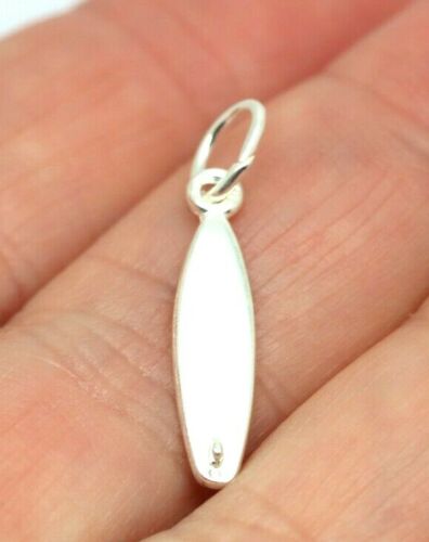 Kaedesigns New Sterling Silver Solid Surfboard Pendant / Charm