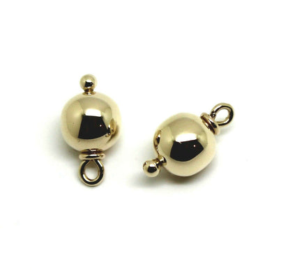 Genuine New 9k 9ct Yellow, Rose or White Gold 6mm Ball Plain Balls For Charm Earrings