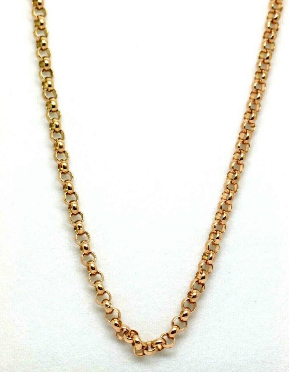 Genuine New Heavy 9ct Yellow, Rose or White Gold Belcher Chain Necklace 65cm