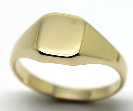 Kaedesigns, Full Genuine Solid 9ct 9k Yellow, Rose or White Gold Square Signet Ring 346