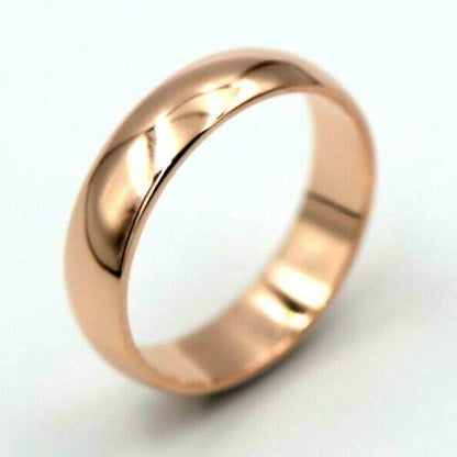 5mm Genuine Solid 9ct Yellow/White/Rose Gold Wedding Band Ring Size N/7- Z+4/15