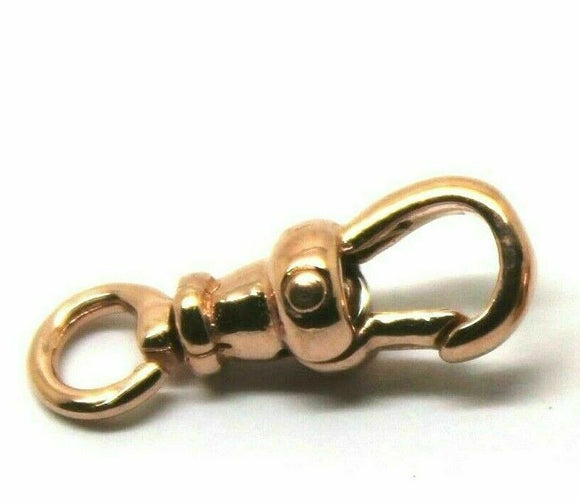 Genuine 9ct Yellow or Rose Gold Albert Swivel Clasp 15mm Size