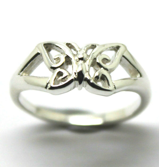 Size F, Genuine Child's Full Solid Sterling Silver 925 Butterfly Ring 217