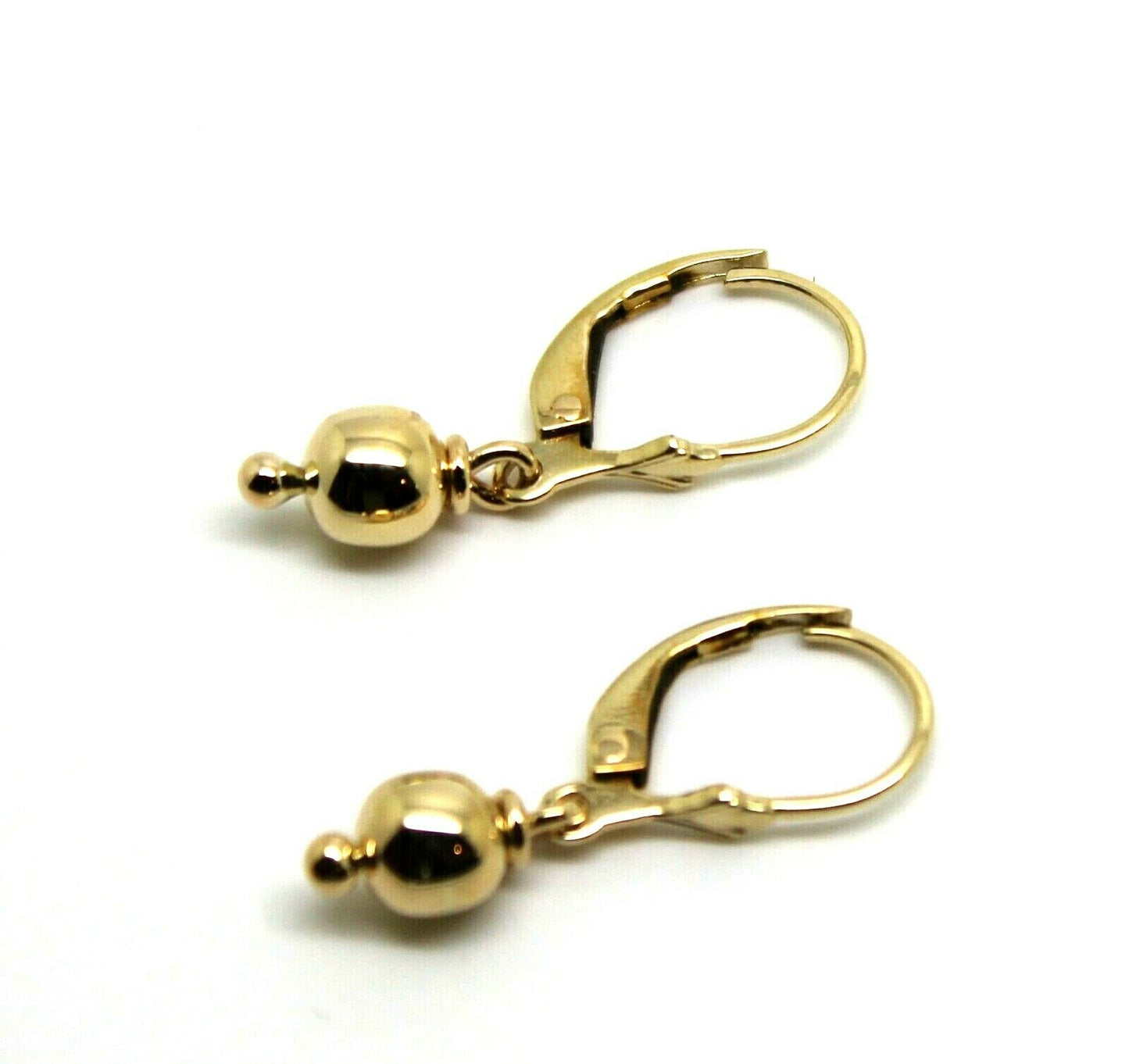 Kaedesigns New Genuine 9ct Yellow, Rose or White Gold 6mm Continental Hook Ball Earrings