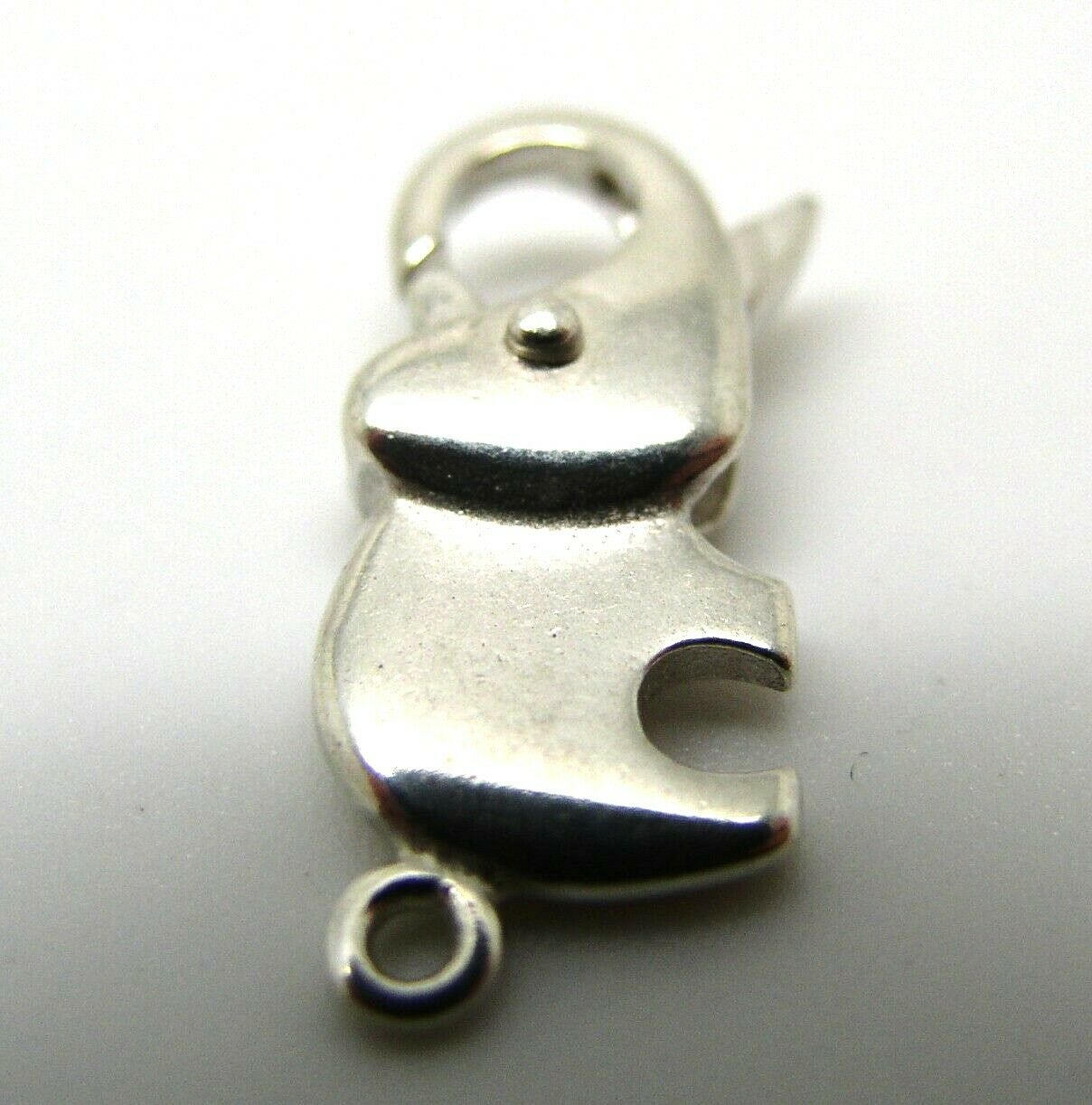 Genuine Sterling Silver Elephant Parrot / lobster clasp Clasp