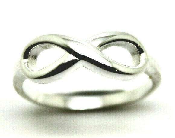 Genuine New Sterling Silver Infinity Ring Size L / 5.5