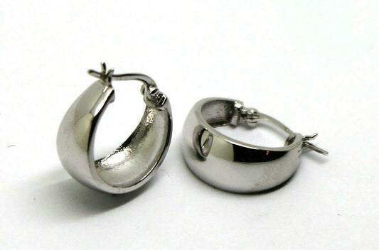 Kaedesigns New 8mm Wide Sterling Silver Hoop 925 Full Solid Earrings