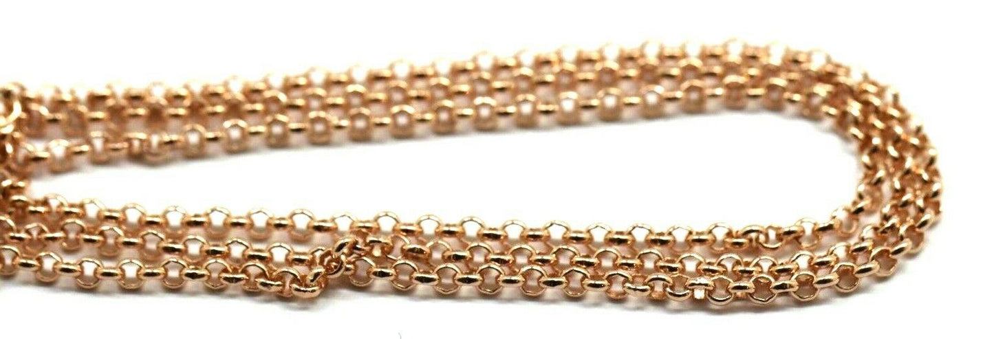 Genuine 9ct Rose Gold Belcher Chain Necklace 45cm 5.43 grams