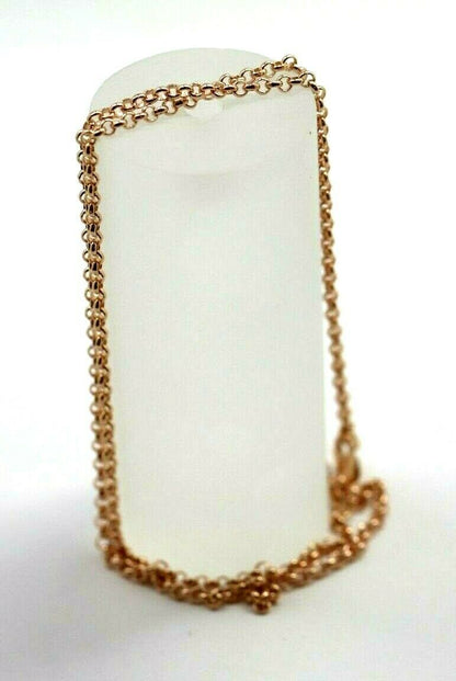 Genuine 9ct Rose Gold Belcher Chain Necklace 50cm 6 grams *Free express