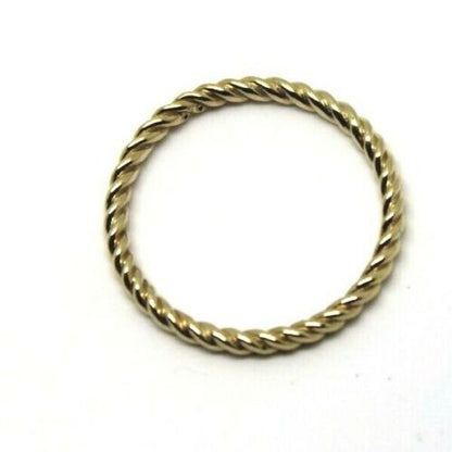 Genuine New 9ct Yellow, Rose or White Gold Dress rope stacker ring