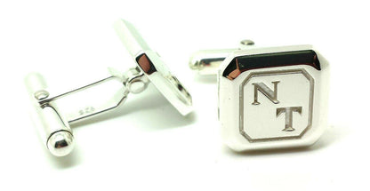 Kaedesigns, Genuine Solid Sterling Silver, 925 Custom Made Heavy Cuff Links