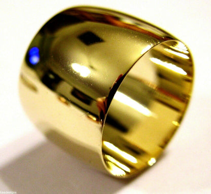 Kaedesigns New 9ct Yellow, Rose or White Gold Full Solid 16mm Wide Band Ring Size Q