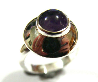 Genuine Sterling Silver 925Purple Amethyst Ring