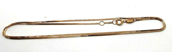 Genuine 750 18k 18ct Rose Gold Kerb Curb Chain 44cm 2.1g